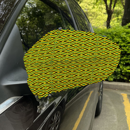 Kente African Pattern Print Car Side Mirror Covers