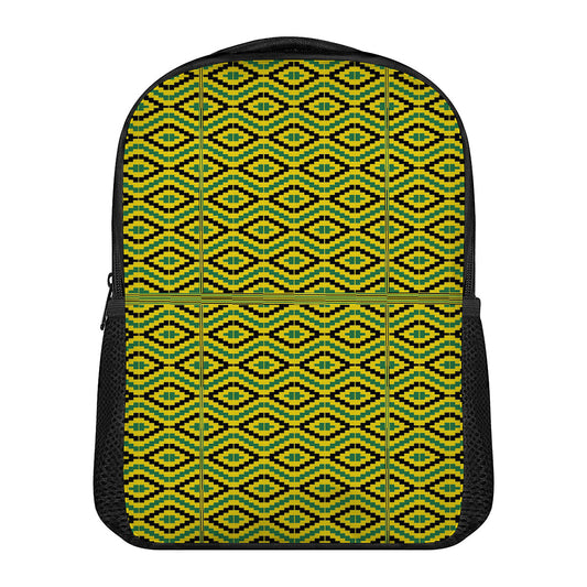Kente African Pattern Print Casual Backpack