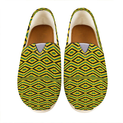 Kente African Pattern Print Casual Shoes