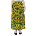 Kente African Pattern Print Chiffon Maxi Skirt