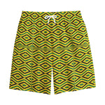 Kente African Pattern Print Cotton Shorts