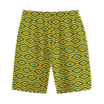 Kente African Pattern Print Cotton Shorts