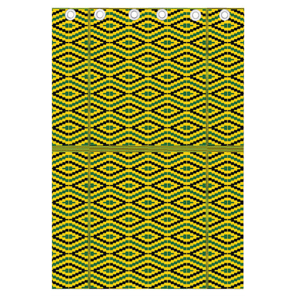 Kente African Pattern Print Curtain