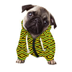 Kente African Pattern Print Dog Zip Up Hoodie