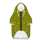 Kente African Pattern Print Dog Zip Up Hoodie