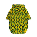 Kente African Pattern Print Dog Zip Up Hoodie