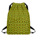 Kente African Pattern Print Drawstring Backpack