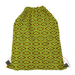 Kente African Pattern Print Drawstring Bag