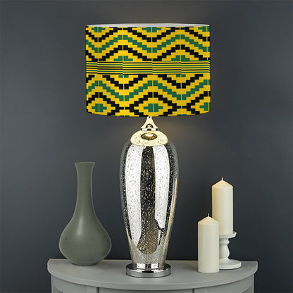 Kente African Pattern Print Drum Lamp Shade