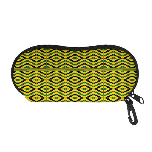 Kente African Pattern Print Glasses Case