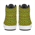 Kente African Pattern Print High Top Leather Sneakers