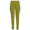 Kente African Pattern Print High-Waisted Pocket Leggings