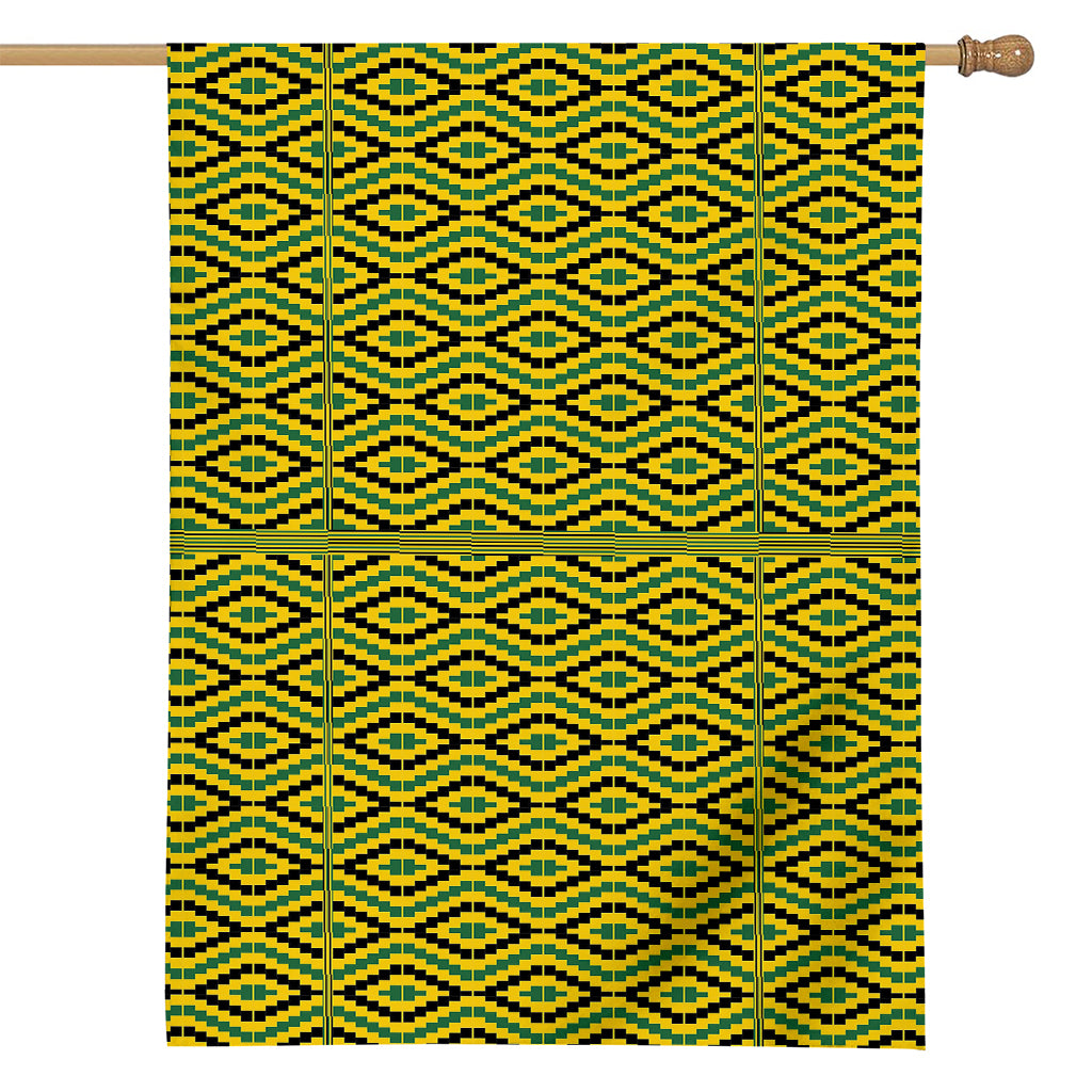 Kente African Pattern Print House Flag