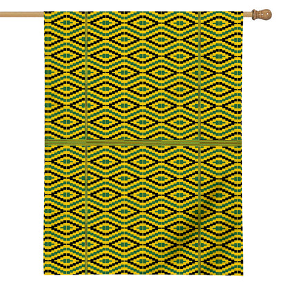 Kente African Pattern Print House Flag