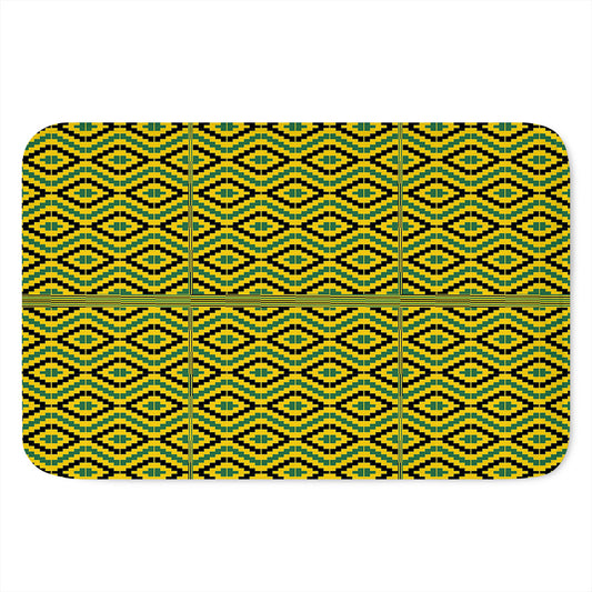 Kente African Pattern Print Indoor Door Mat