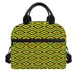 Kente African Pattern Print Insulated Lunch Bag