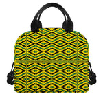 Kente African Pattern Print Insulated Lunch Bag
