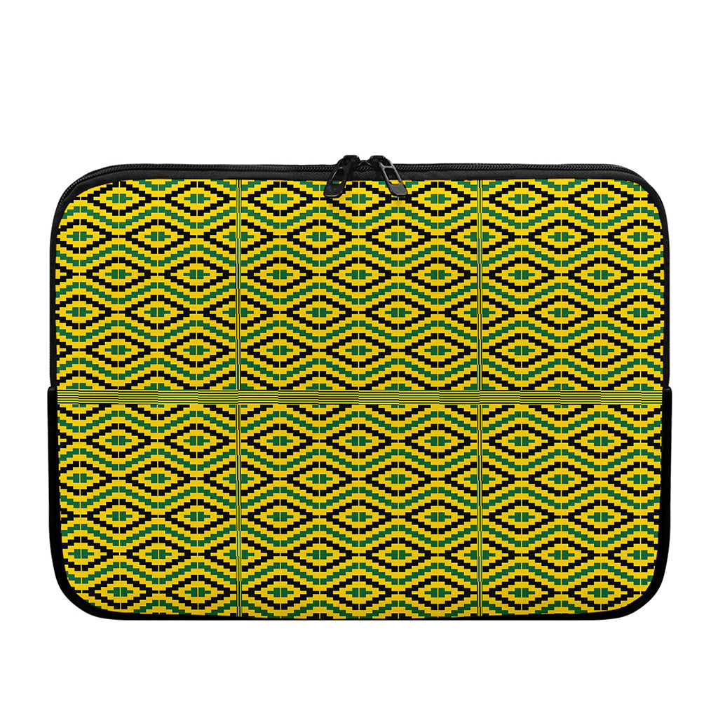Kente African Pattern Print Laptop Sleeve