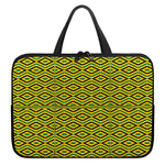Kente African Pattern Print Laptop Sleeve With Handle