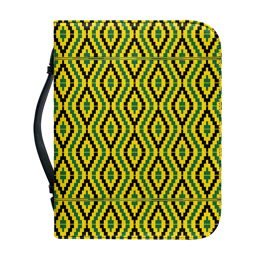 Kente African Pattern Print Leather Bible Cover