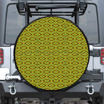 Kente African Pattern Print Leather Spare Tire Cover