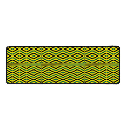 Kente African Pattern Print Long Kitchen Mat