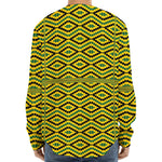 Kente African Pattern Print Long Sleeve Baseball Jersey