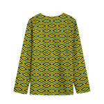 Kente African Pattern Print Long Sleeve Short Coat