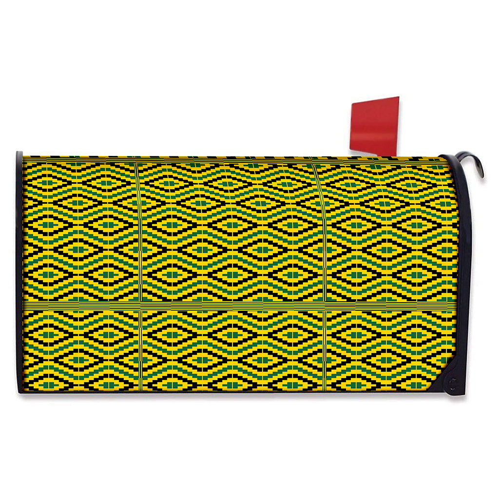 Kente African Pattern Print Mailbox Cover