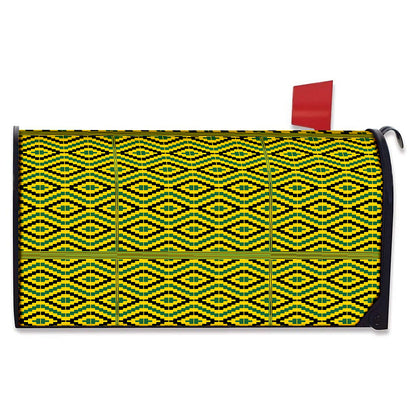 Kente African Pattern Print Mailbox Cover