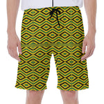 Kente African Pattern Print Men's Beach Shorts