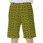 Kente African Pattern Print Men's Beach Shorts