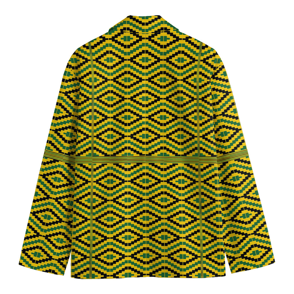 Kente African Pattern Print Men's Blazer
