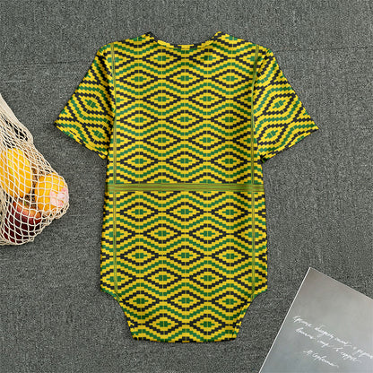 Kente African Pattern Print Men's Bodysuit
