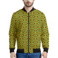 Kente African Pattern Print Men's Bomber Jacket