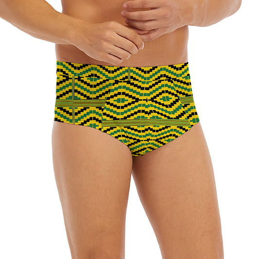 Kente African Pattern Print Men's Briefs