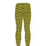 Kente African Pattern Print Men's leggings