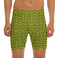 Kente African Pattern Print Men's Long Boxer Briefs