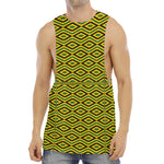 Kente African Pattern Print Men's Muscle Tank Top