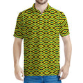 Kente African Pattern Print Men's Polo Shirt