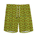 Kente African Pattern Print Men's Athletic Shorts