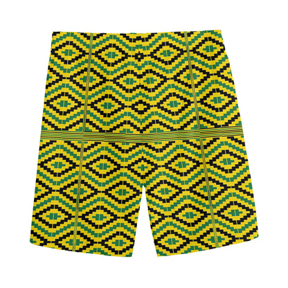 Kente African Pattern Print Men's Sports Shorts