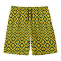 Kente African Pattern Print Men's Swim Trunks