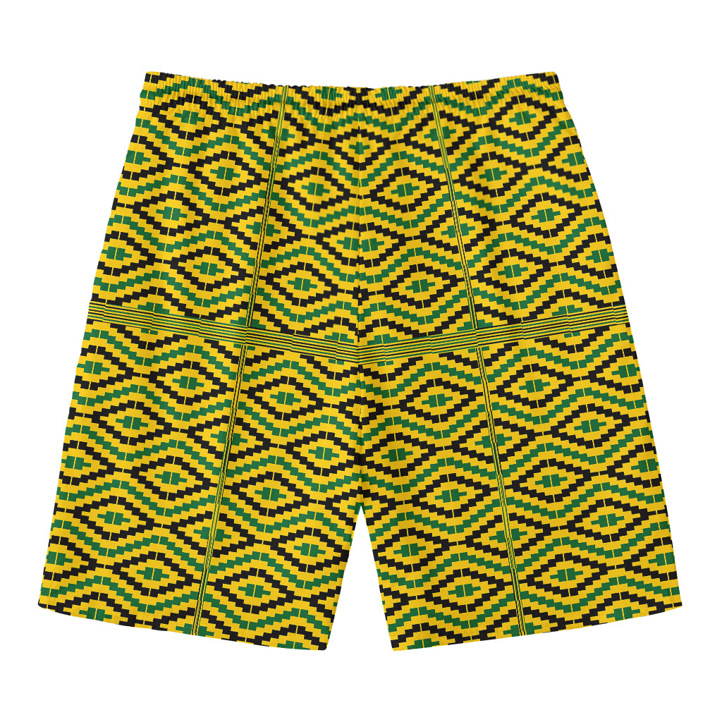 Kente African Pattern Print Men's Swim Trunks