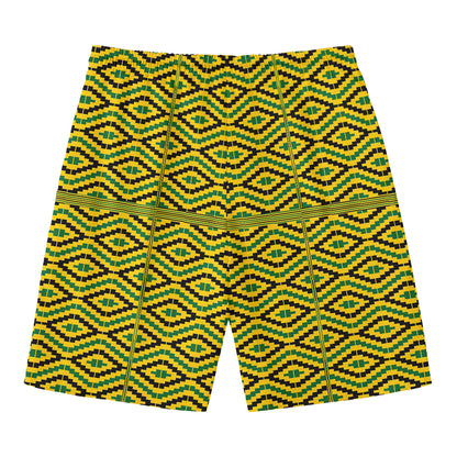 Kente African Pattern Print Men's Swim Trunks