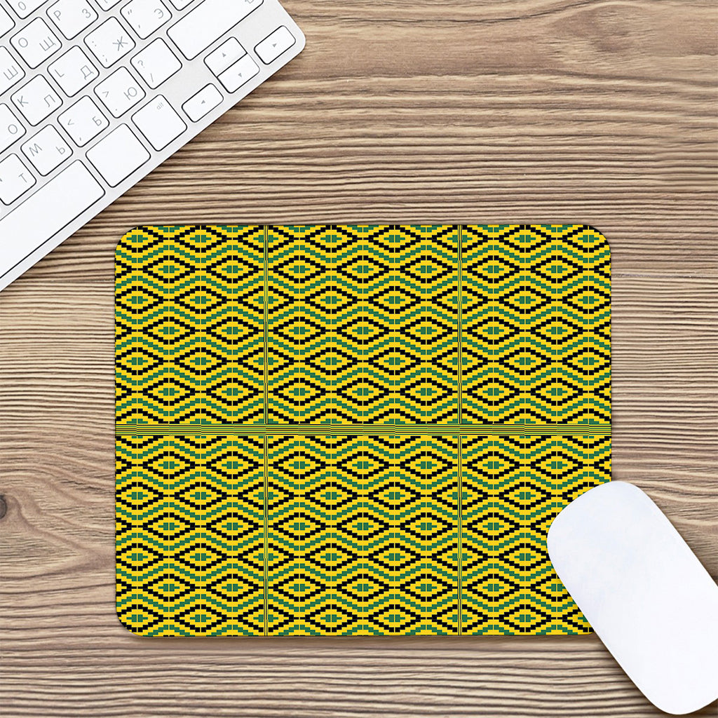 Kente African Pattern Print Mouse Pad