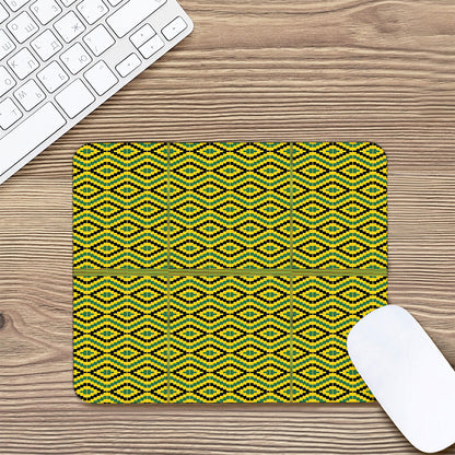 Kente African Pattern Print Mouse Pad