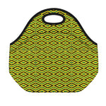 Kente African Pattern Print Neoprene Lunch Bag
