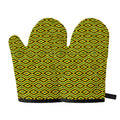 Kente African Pattern Print Oven Mitts