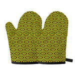 Kente African Pattern Print Oven Mitts